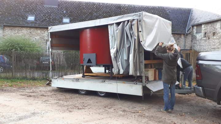 Horno de pan tradicional francés para panaderos Francia